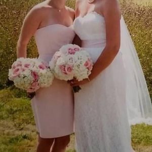 J Crew Pink Strapless Formal Dress